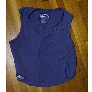 DIXXON Navy Waffle Knit Henley Tank
